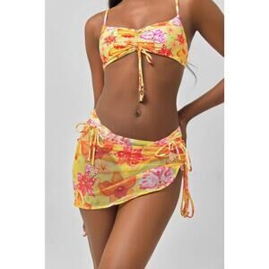 Bimini Mesh Skirt - Super Bloom